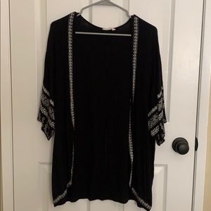 Black Flowy Cardigan 3/$10